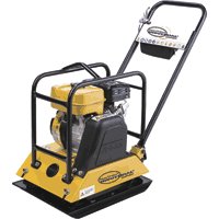 Photo of a construction ground compactor.